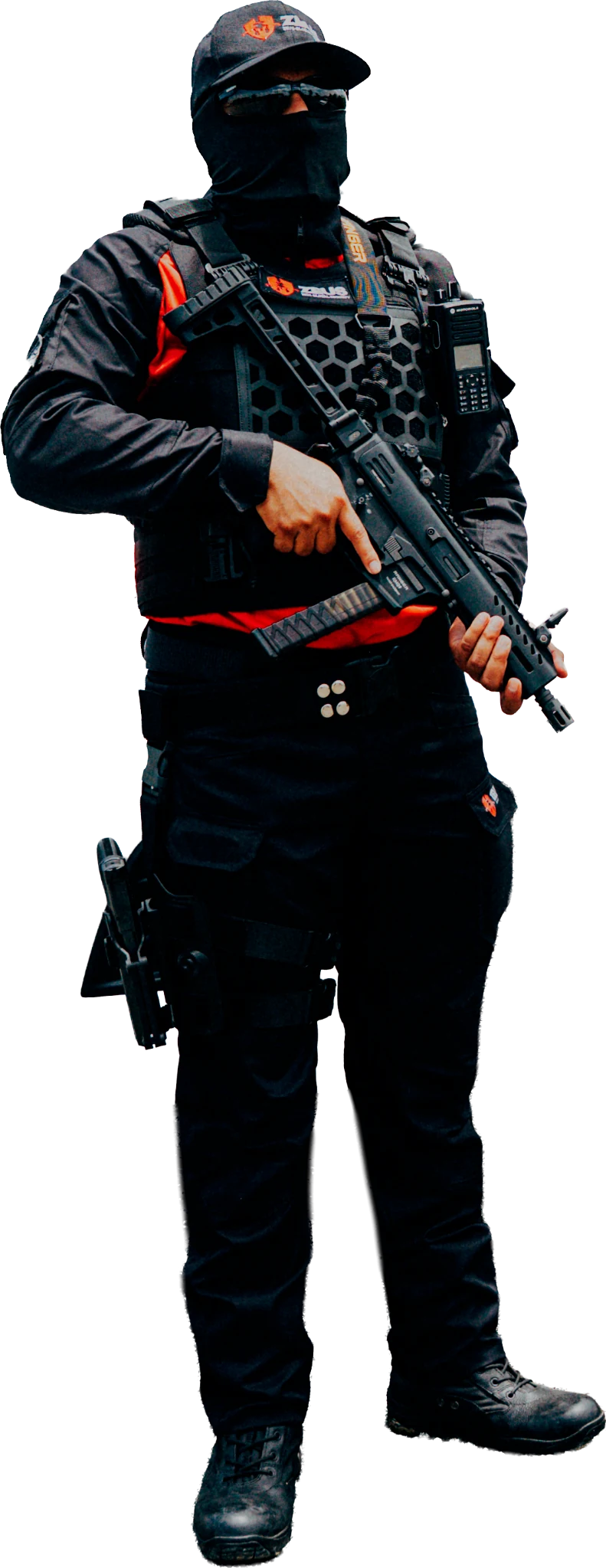 Personal de seguridad de ZEUS Global Security con uniforme institucional